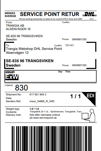 Return to Trangia Webshop